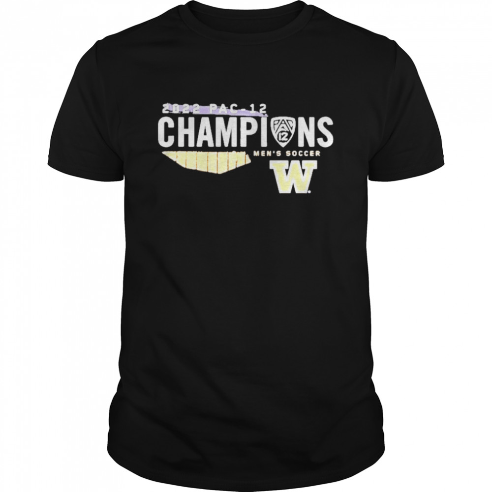 Washington Huskies 2022 Pac-12 Regular Season Mens Soccer Champions Locker Room T-Shirt