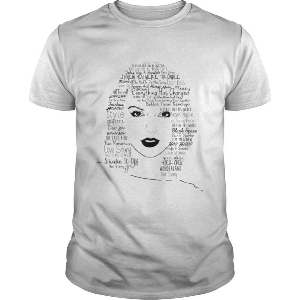 Aesthetic Portrait 1989 Albums Songs Quote shirt