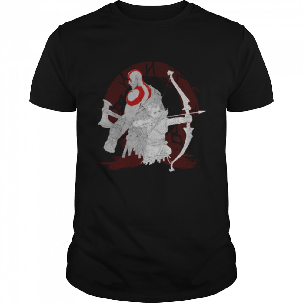 Atreus And Kratos In God Of War Ragnarok Symbol shirt