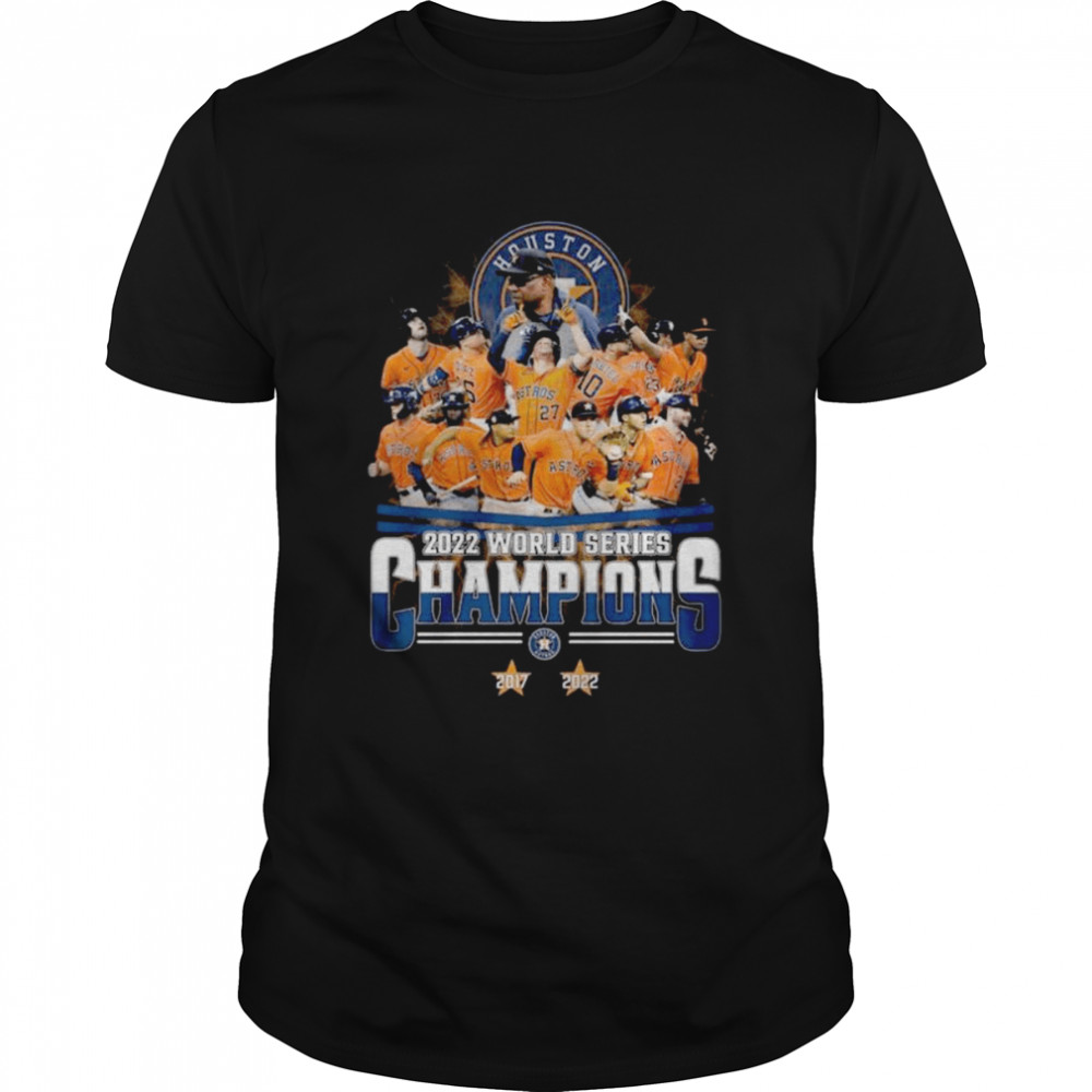 Houston Astros 2017 and 2022 World Series Champion shirt