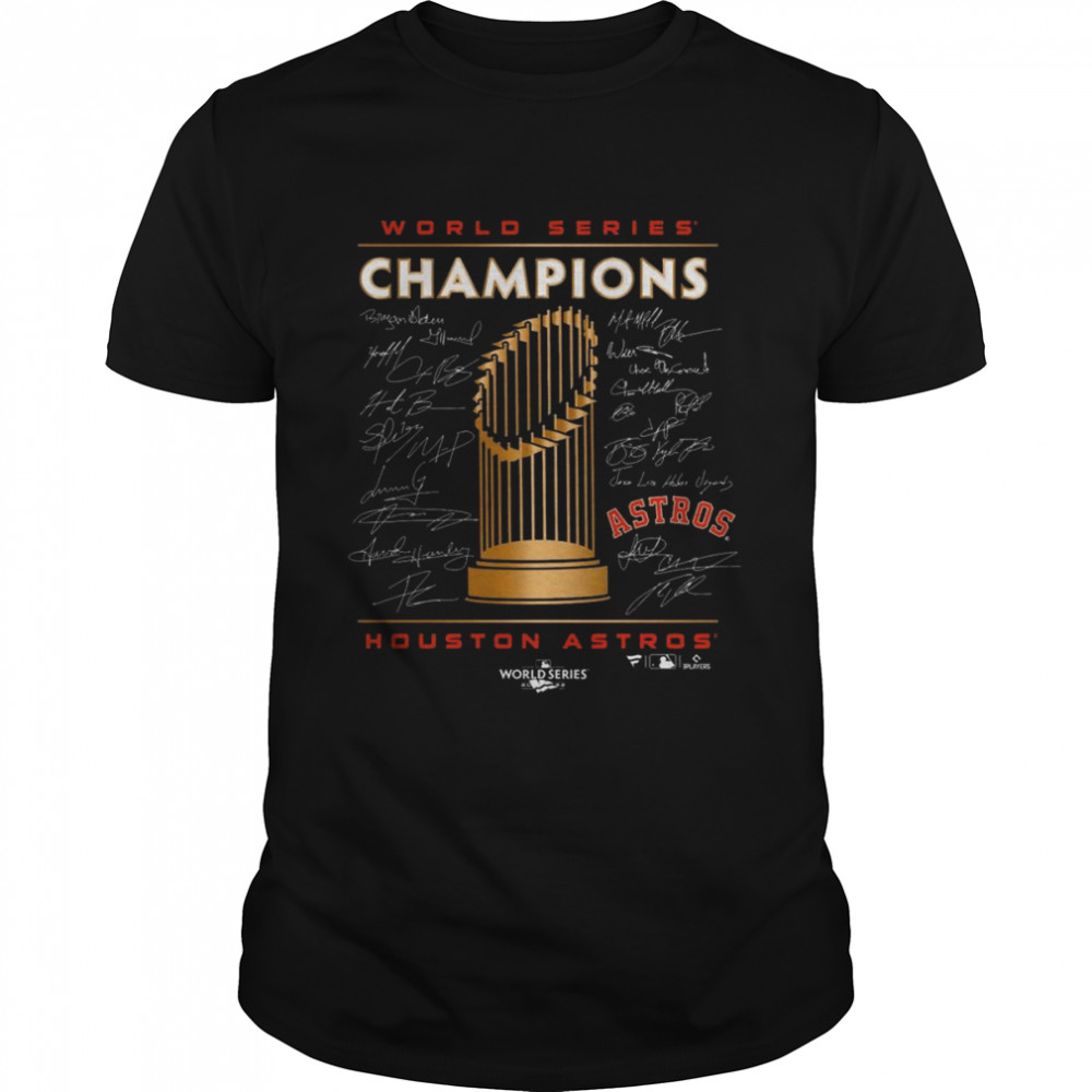 Houston Astros 2022 World Series Champions Signature Roster Shirt