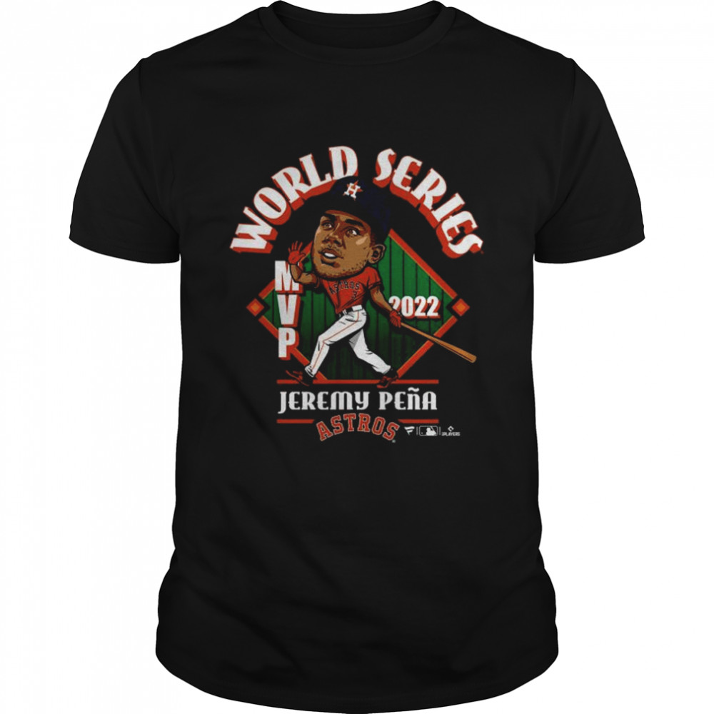 Houston Astros Jeremy Peña Black 2022 World Series Champions MVP T-Shirt