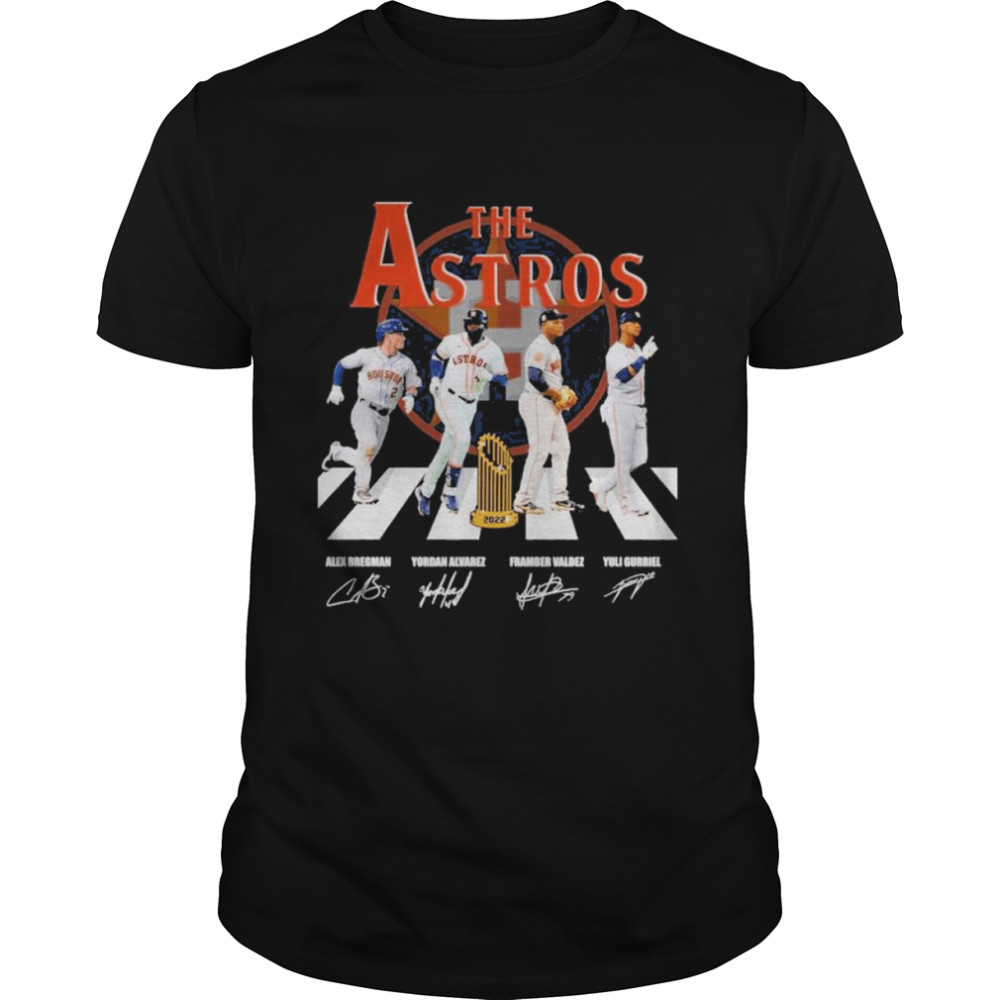 Houston astros the astros abbey road signatures shirt