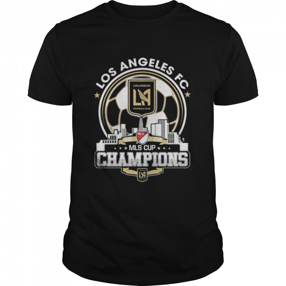 Los Angeles FC 2022 MLS Cup Champions skyline shirt