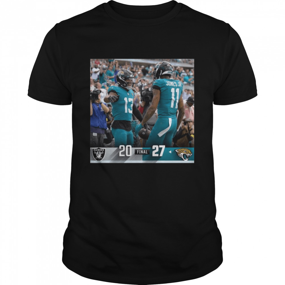 Los Angeles Raiders 20-27 Jacksonville Jaguars Final 2022 shirt