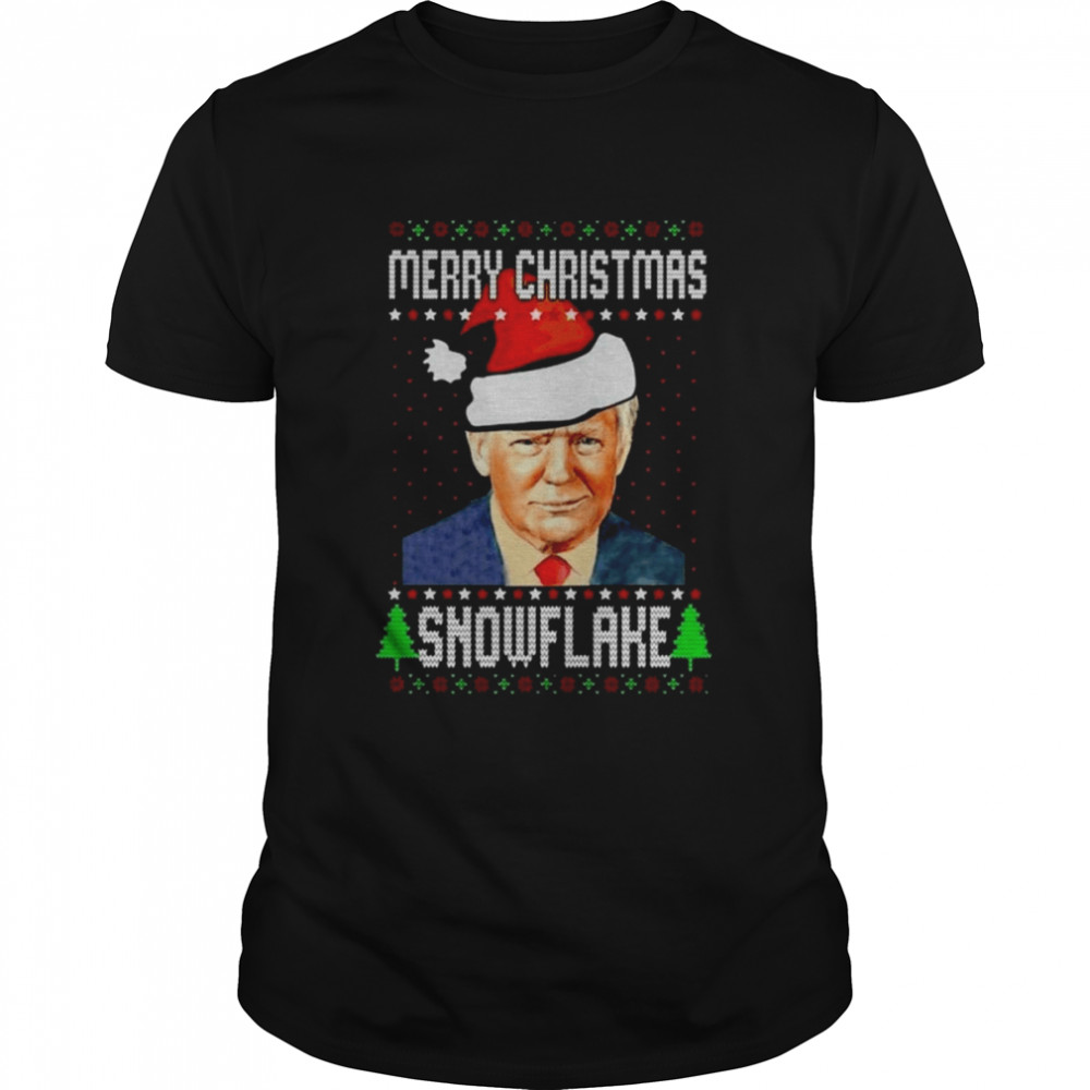 Merry Christmas Snowflake Trump Ugly Christmas 2022 shirt