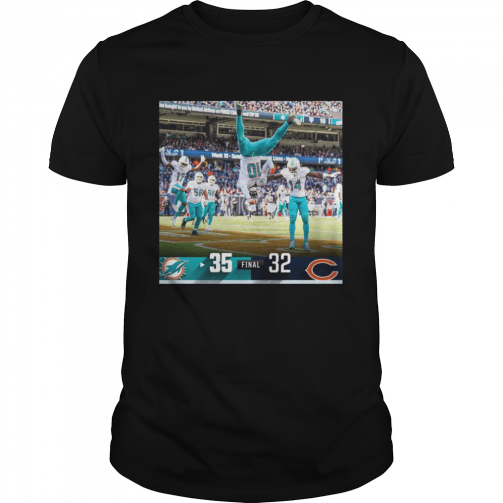 Miami Dolphins 35-32 Chicago Bears 2022 Final shirt