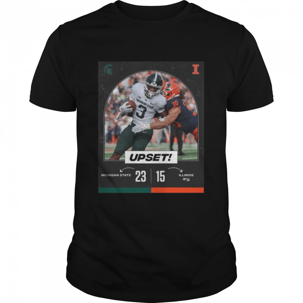 Michigan State 23 15 Illinois 2022 football matchup finals score shirt