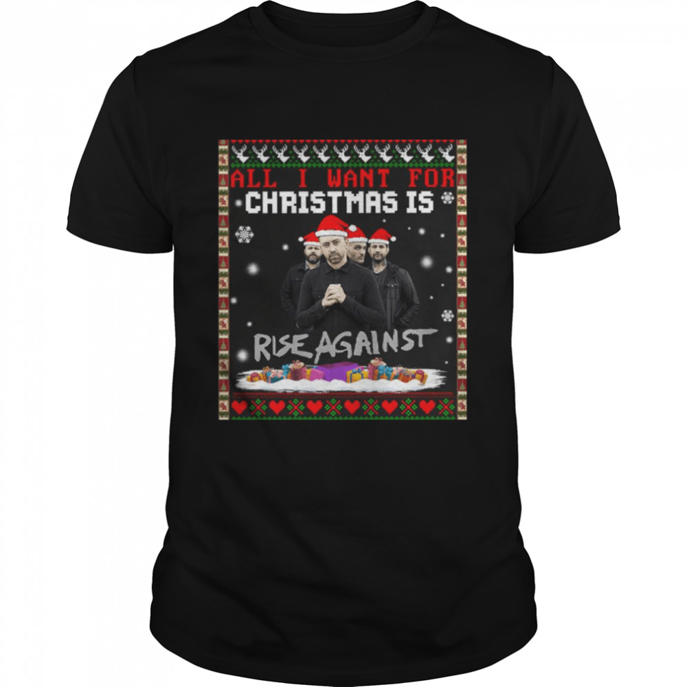 Music All I Want For Christmas Rise Against shirt