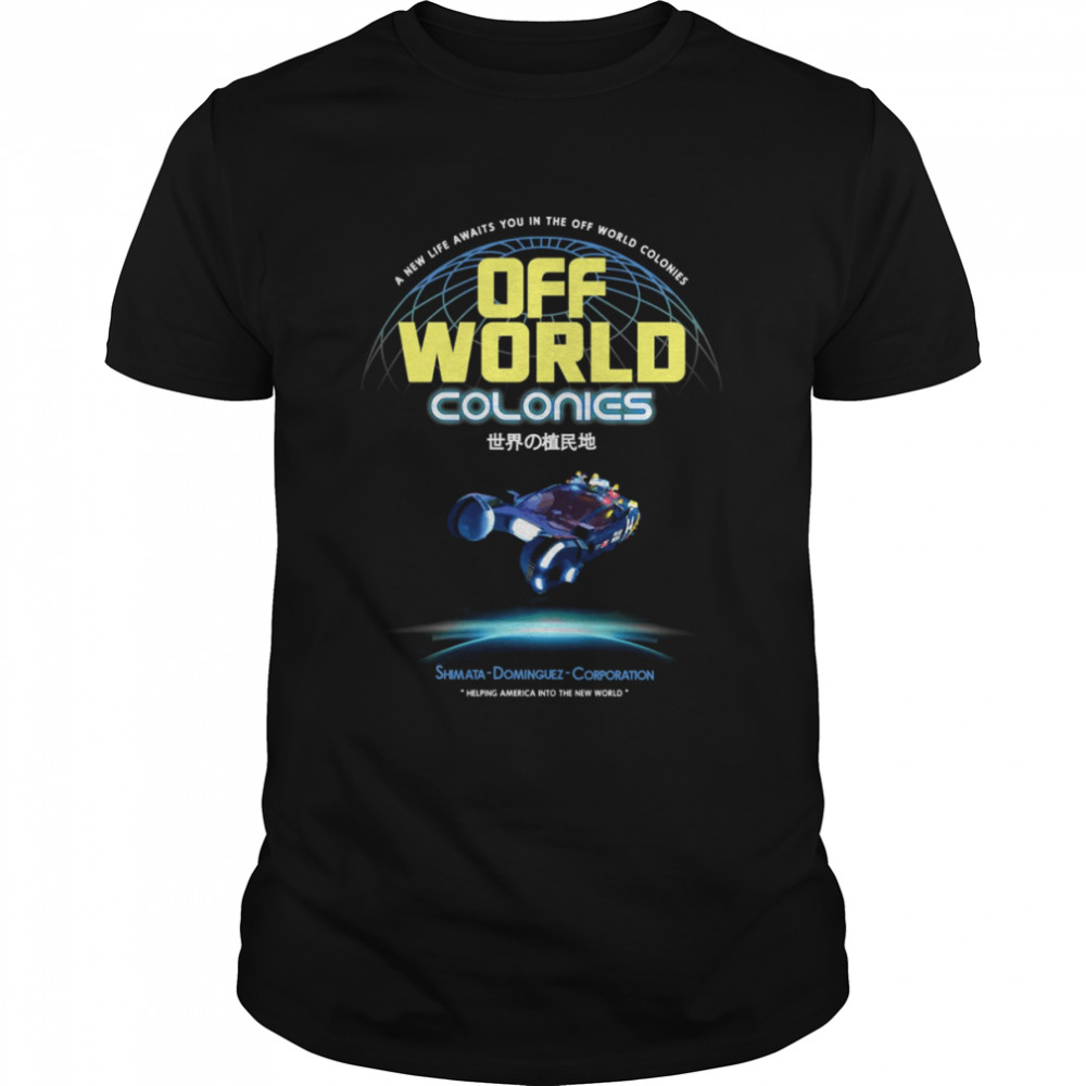 Retro Blade Runner Off World Spinner shirt