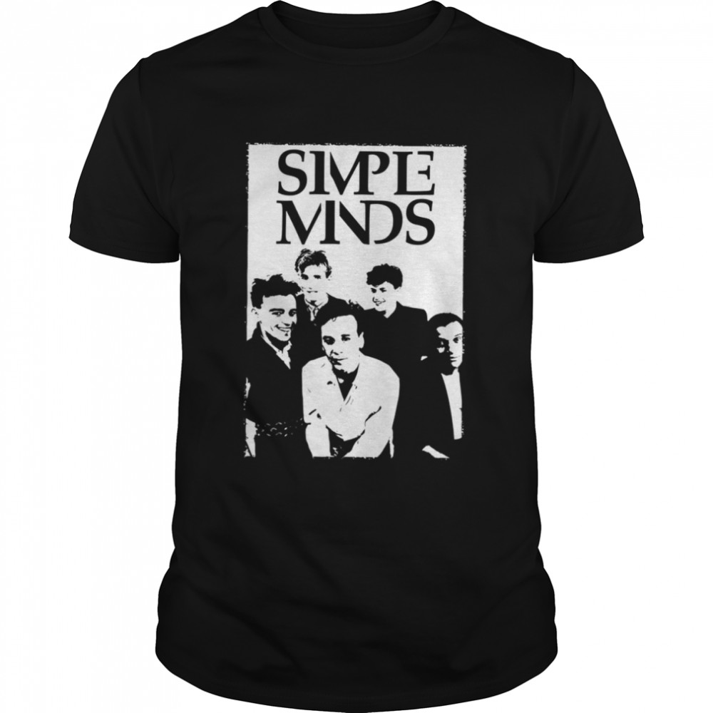 The White Art Simple Minds Band shirt