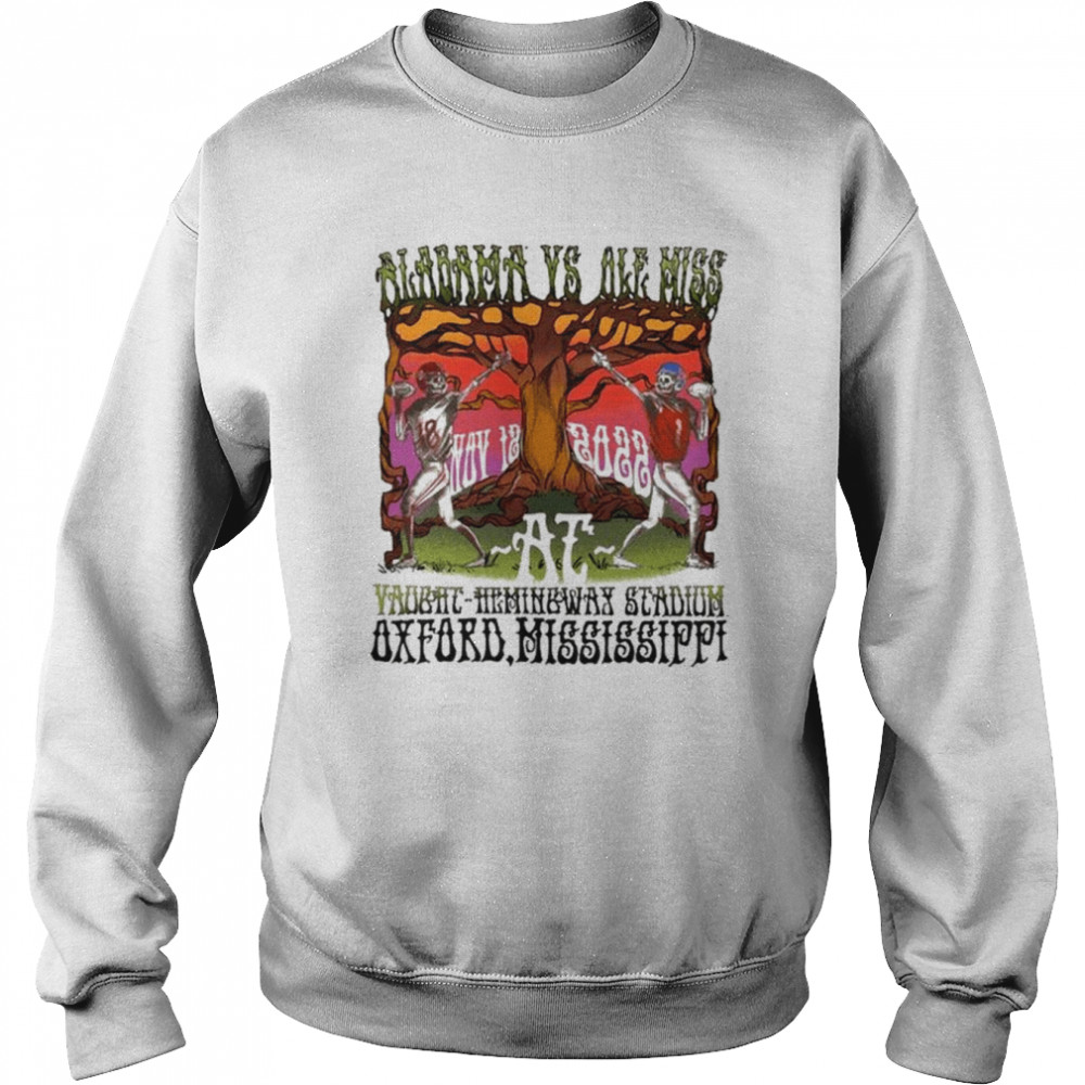 Alabama Crimson Tide Vs. Ole Miss Rebels Game Day 2022 Matchup shirt Unisex Sweatshirt