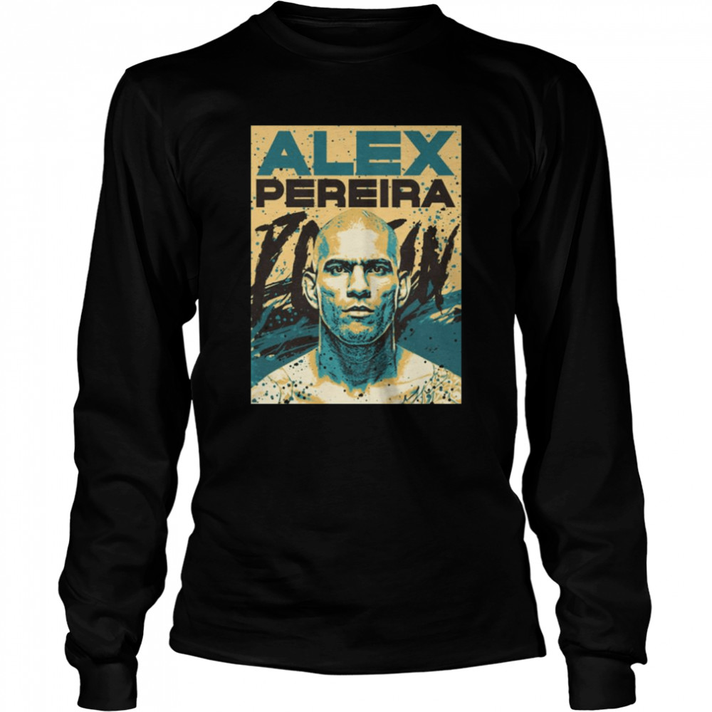 Alex Pereira Retro Ufc Portrait shirt Long Sleeved T-shirt