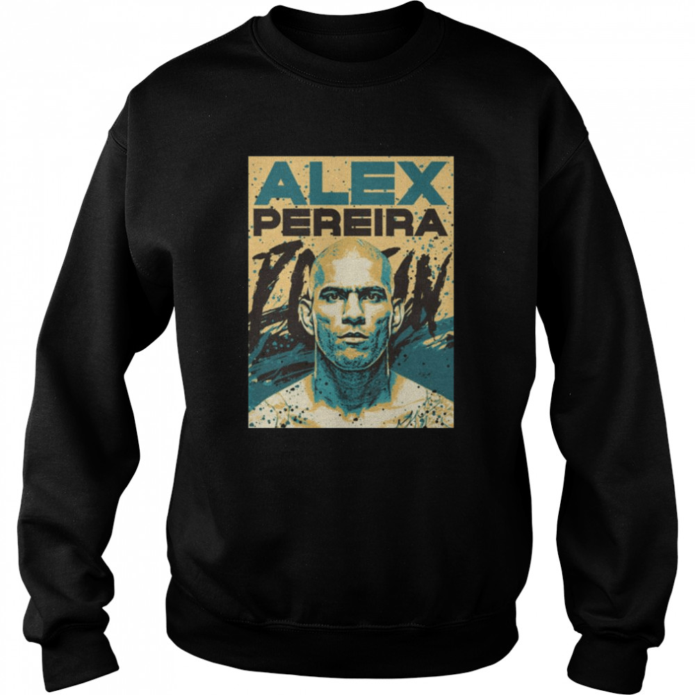 Alex Pereira Retro Ufc Portrait shirt Unisex Sweatshirt