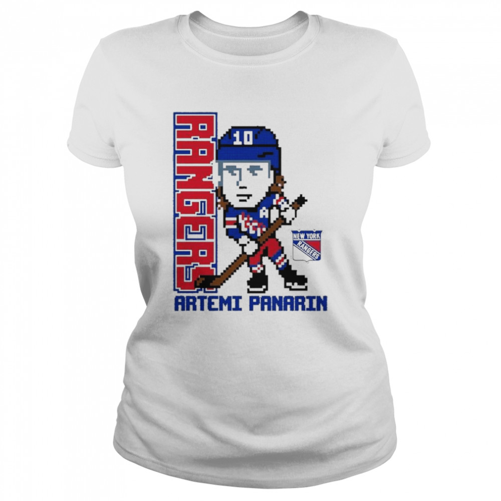 Artemi Panarin New York Rangers Youth Pixel Player 2.0 T- Classic Women's T-shirt