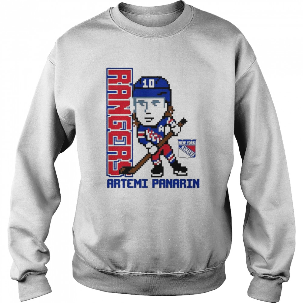 Artemi Panarin New York Rangers Youth Pixel Player 2.0 T- Unisex Sweatshirt