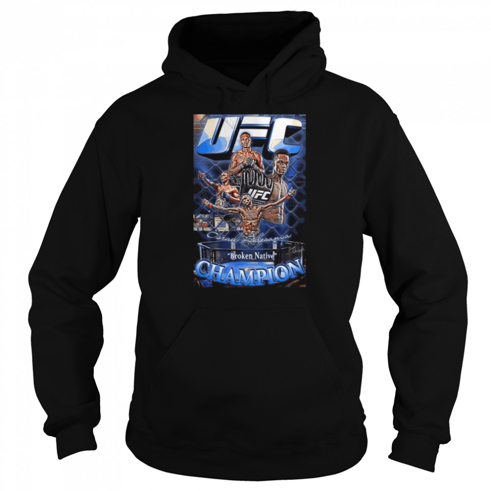 Collage Champion Premium Israel Adesanya shirt Unisex Hoodie