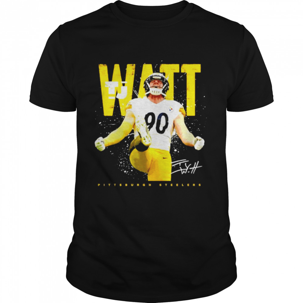 TJ Watt Pittsburgh Steelers signature shirt