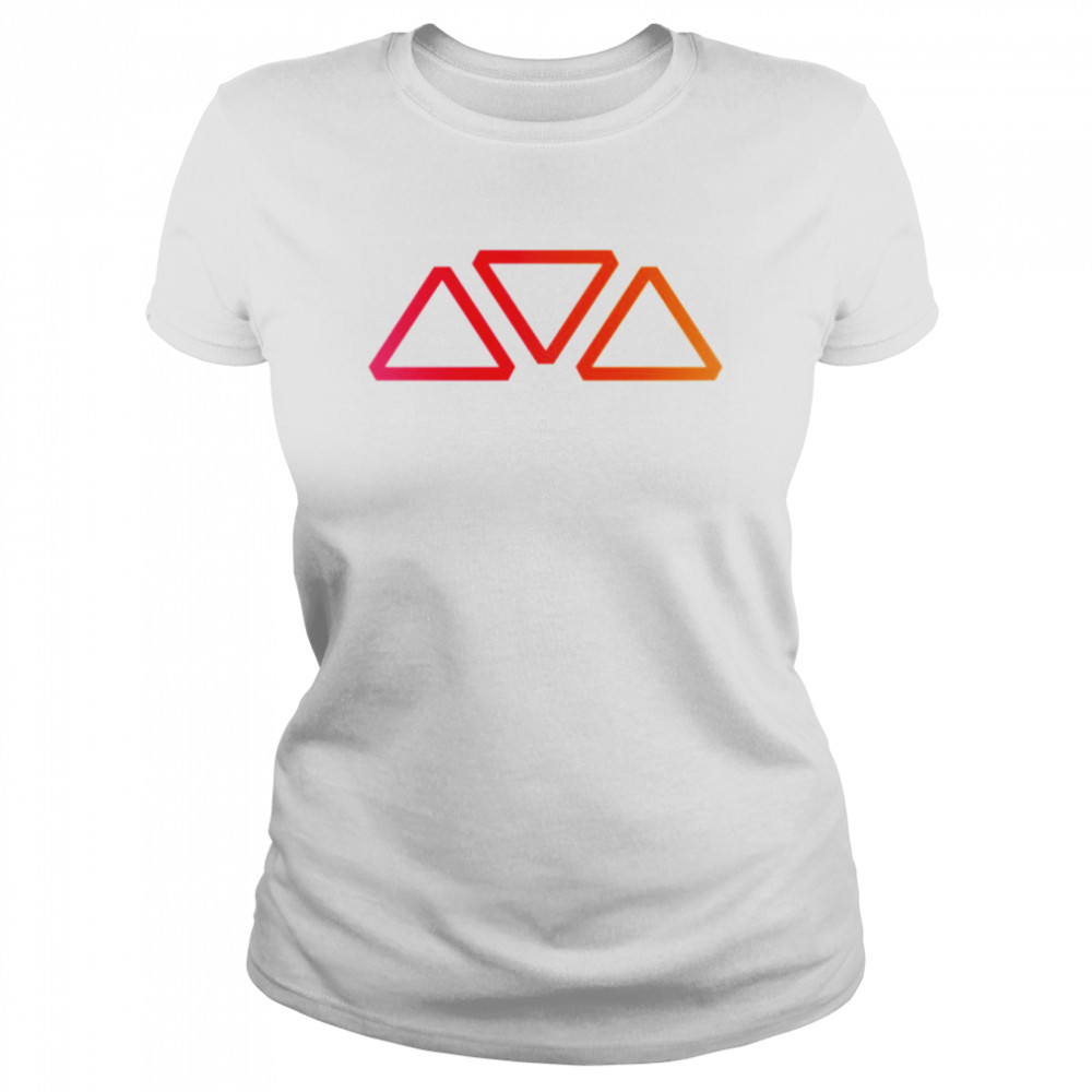 Triangle Logo Anthem Game Clean Color Logo shirt Classic Women's T-shirt