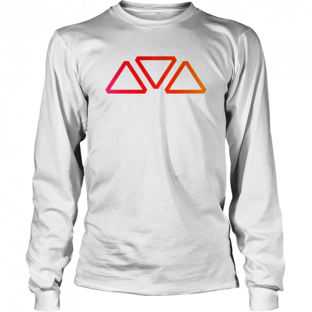 Triangle Logo Anthem Game Clean Color Logo shirt Long Sleeved T-shirt