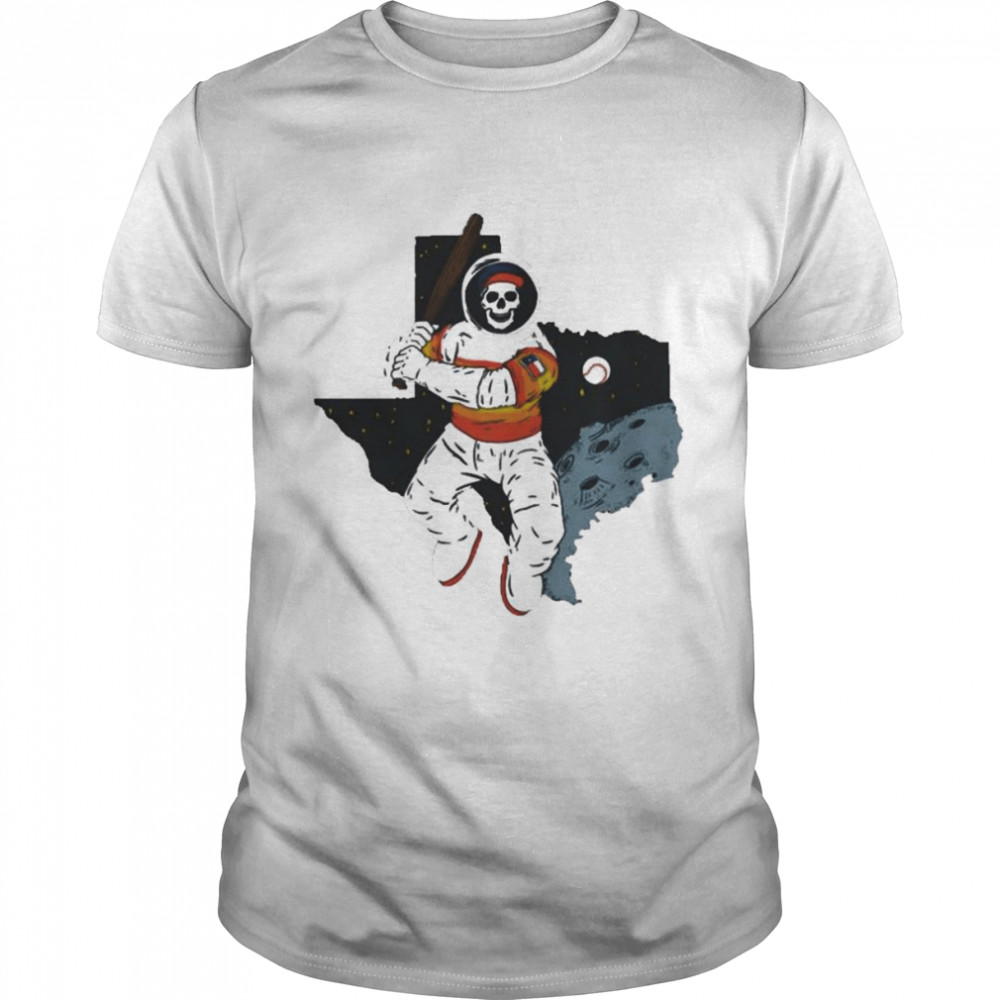 astronaut skeleton Houston Astros baseball shirt