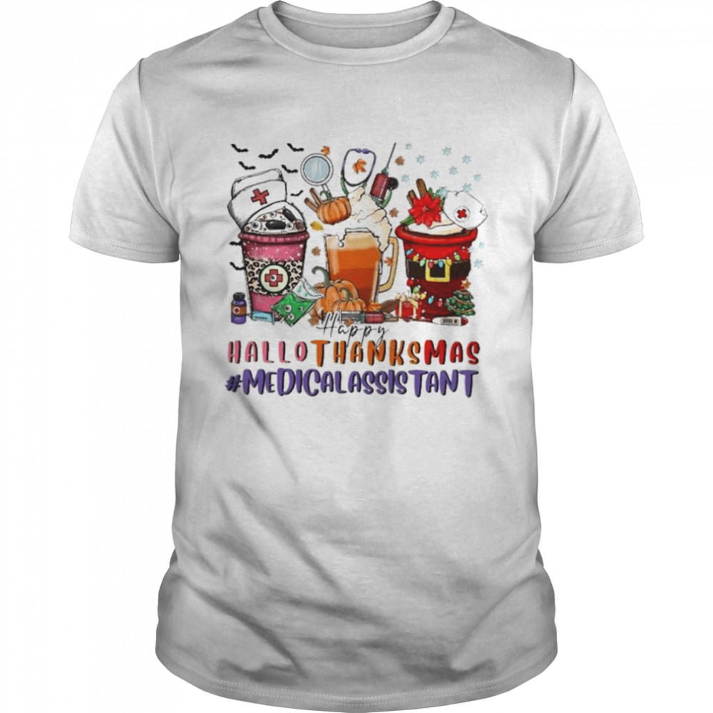 Cocktail Happy HalloThanksMas 2022 #Medical Assistant shirt