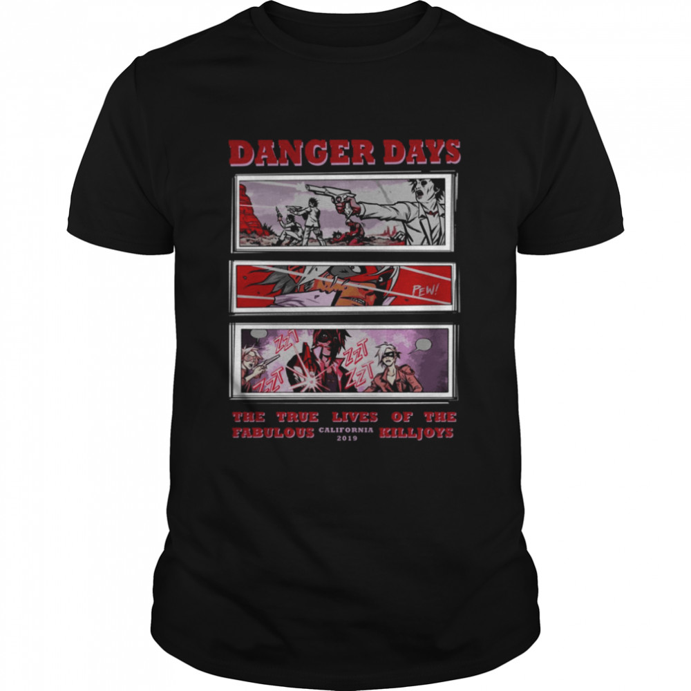 Danger Days My Chemical Romance The True Lives Vintage Comic shirt