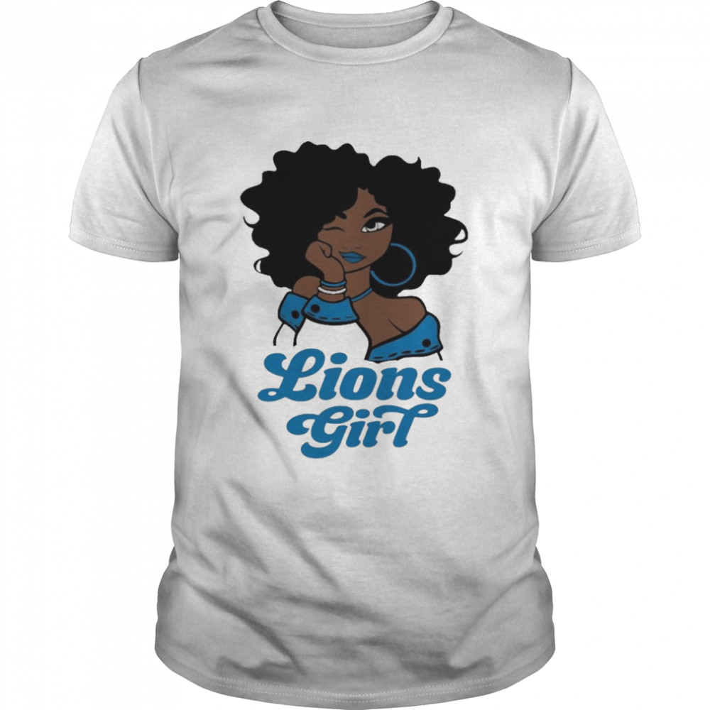 Detroit Lions football Black Girl 2022 shirt