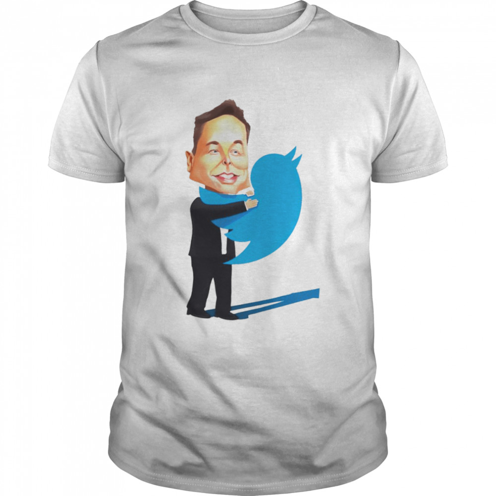 Elon Musk hug Twitter Twimask shirt