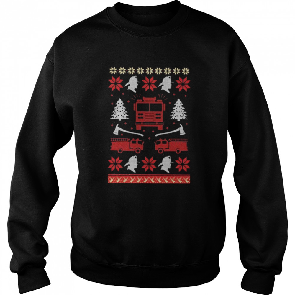 Fire fighter 2022 ugly Christmas shirt Unisex Sweatshirt