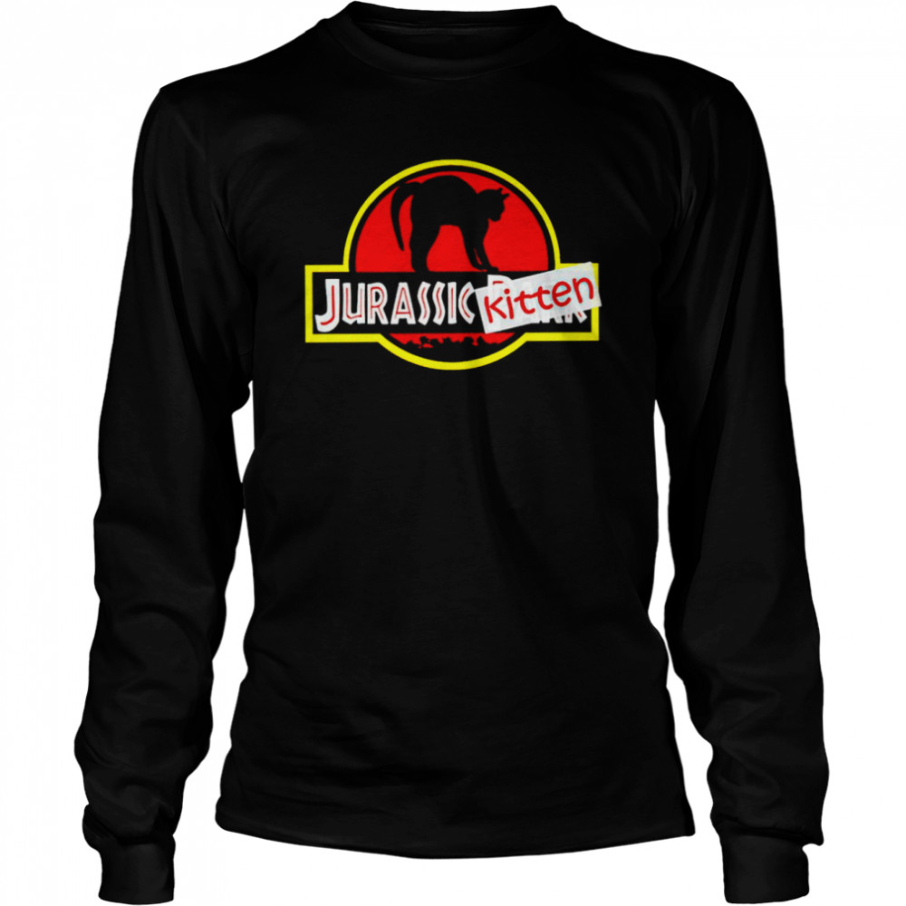 Jurassic Kitten Logo Parody shirt Long Sleeved T-shirt