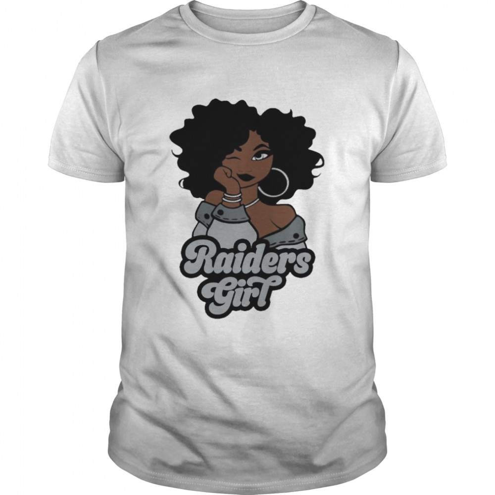 Las Vegas Raiders football Black Girl 2022 shirt