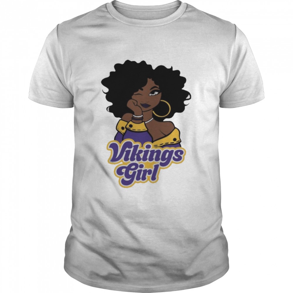 Minnesota Vikings football Black Girl 2022 shirt