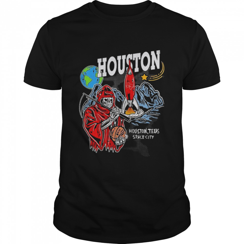 Skeleton Houston Texas space City 2022 shirt