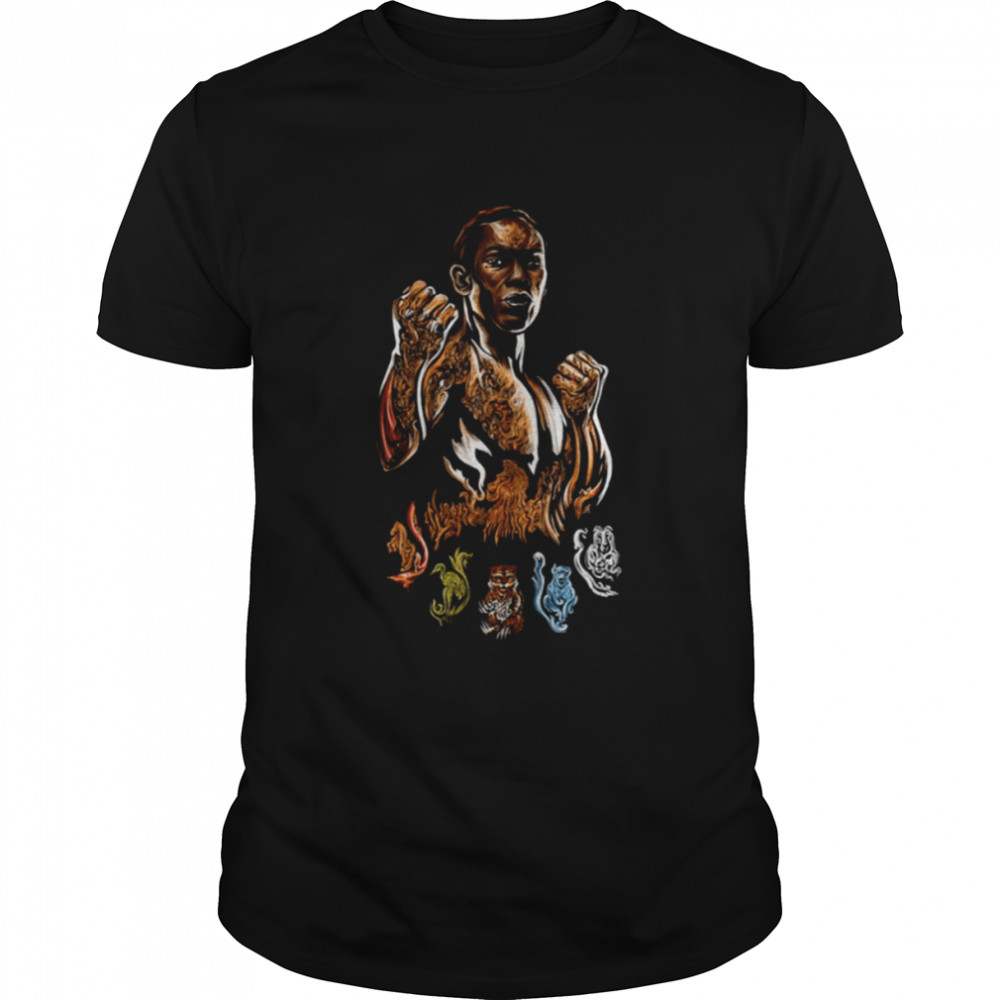 Symbols Mixed Israel Adesanya Colorful Art shirt