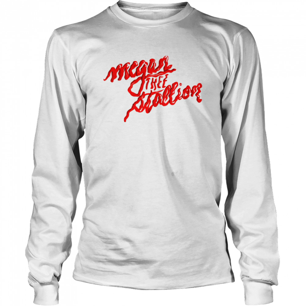 Unique Megan Thee Stallion Typo shirt Long Sleeved T-shirt