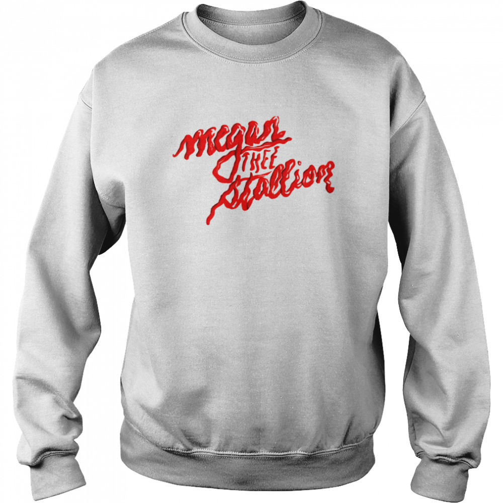 Unique Megan Thee Stallion Typo shirt Unisex Sweatshirt