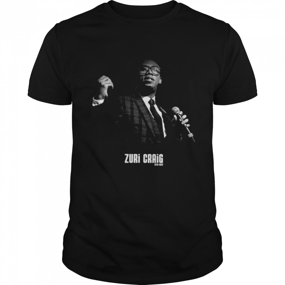 Zuri Craig Black And White Design Portrait shirt