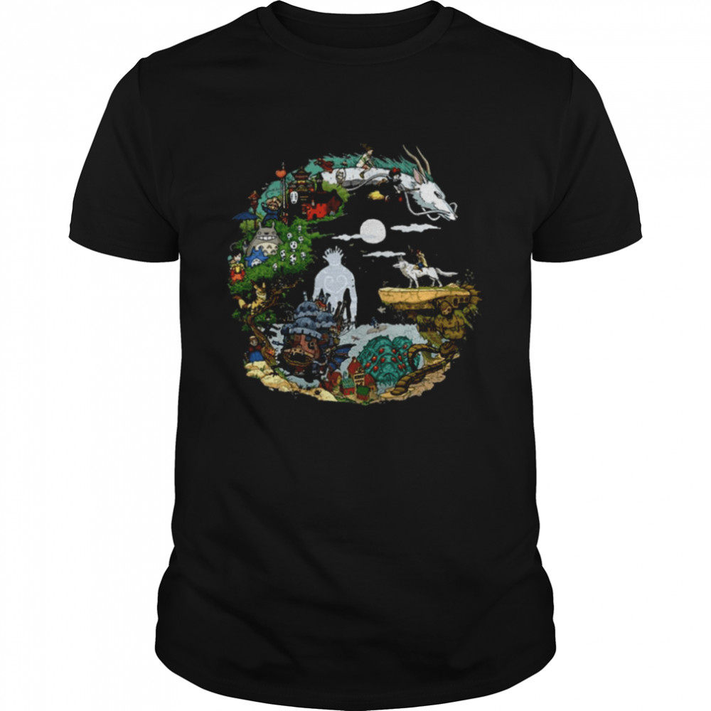 All The Characters Of Ghibli Anime Movies shirt