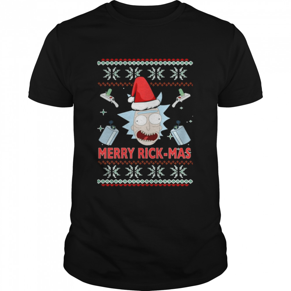 Christmas Pattern Design Rick And Morty shirt