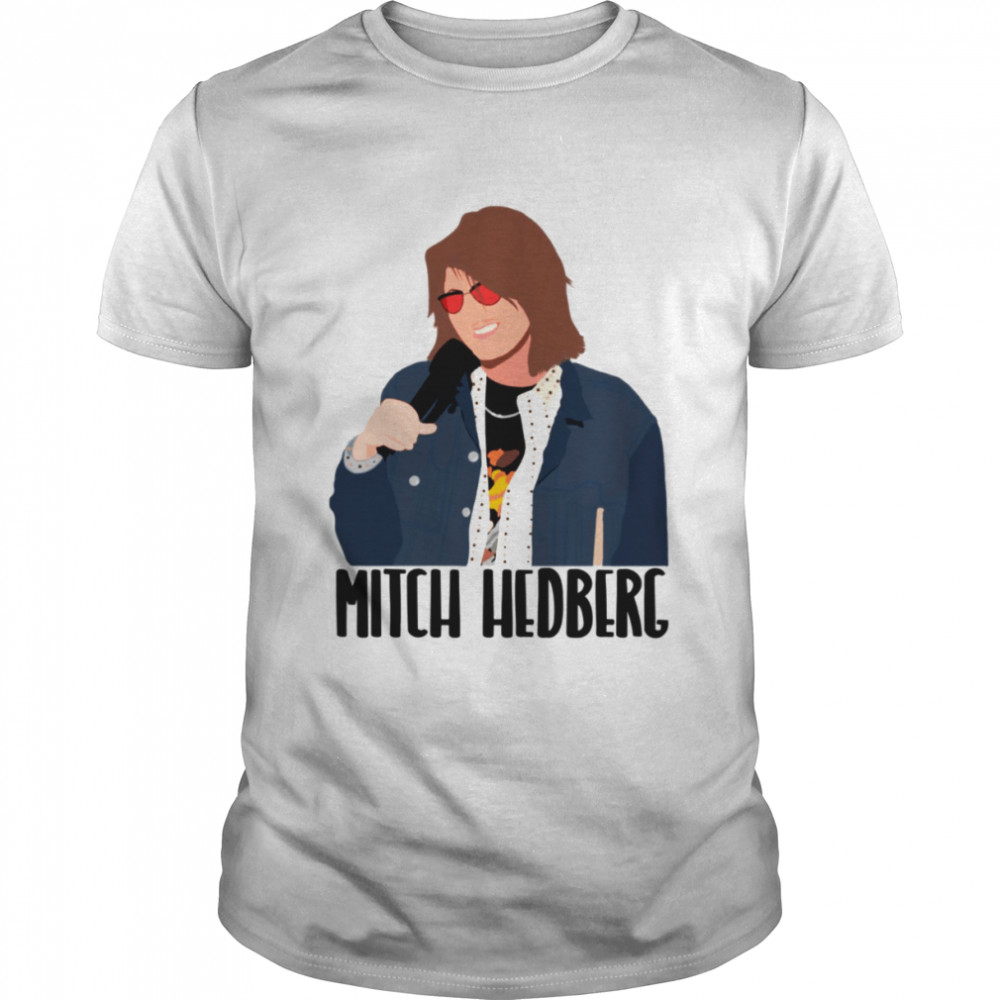 Digital Portrait Mitch Hedberg Minimalist shirt