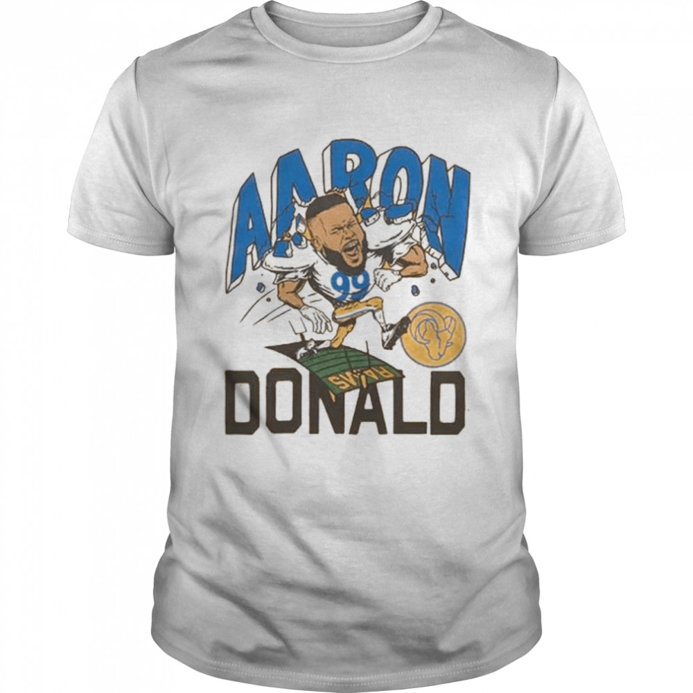 Los Angeles Rams Aaron Donald cartoon 2022 shirt