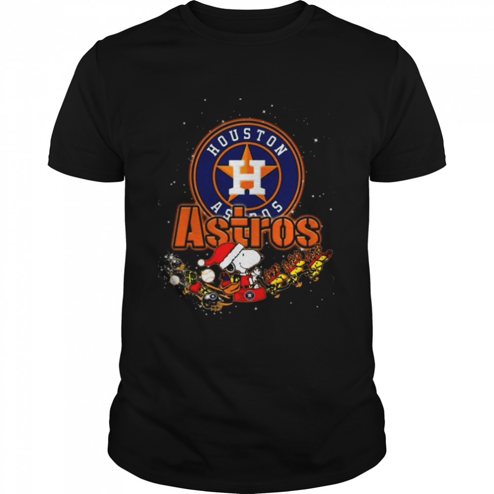 Santa Snoopy Riders Woodstock Merry Christmas Houston Astros 2022 shirt