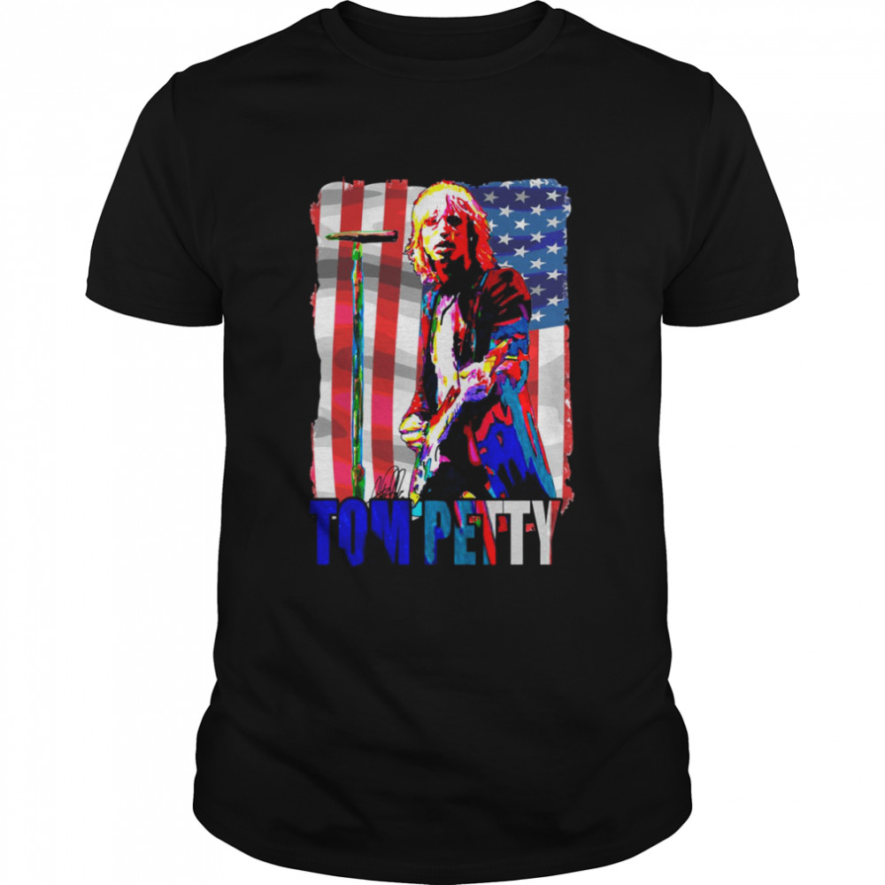 Tom Petty Musican Legend Design American Flag shirt