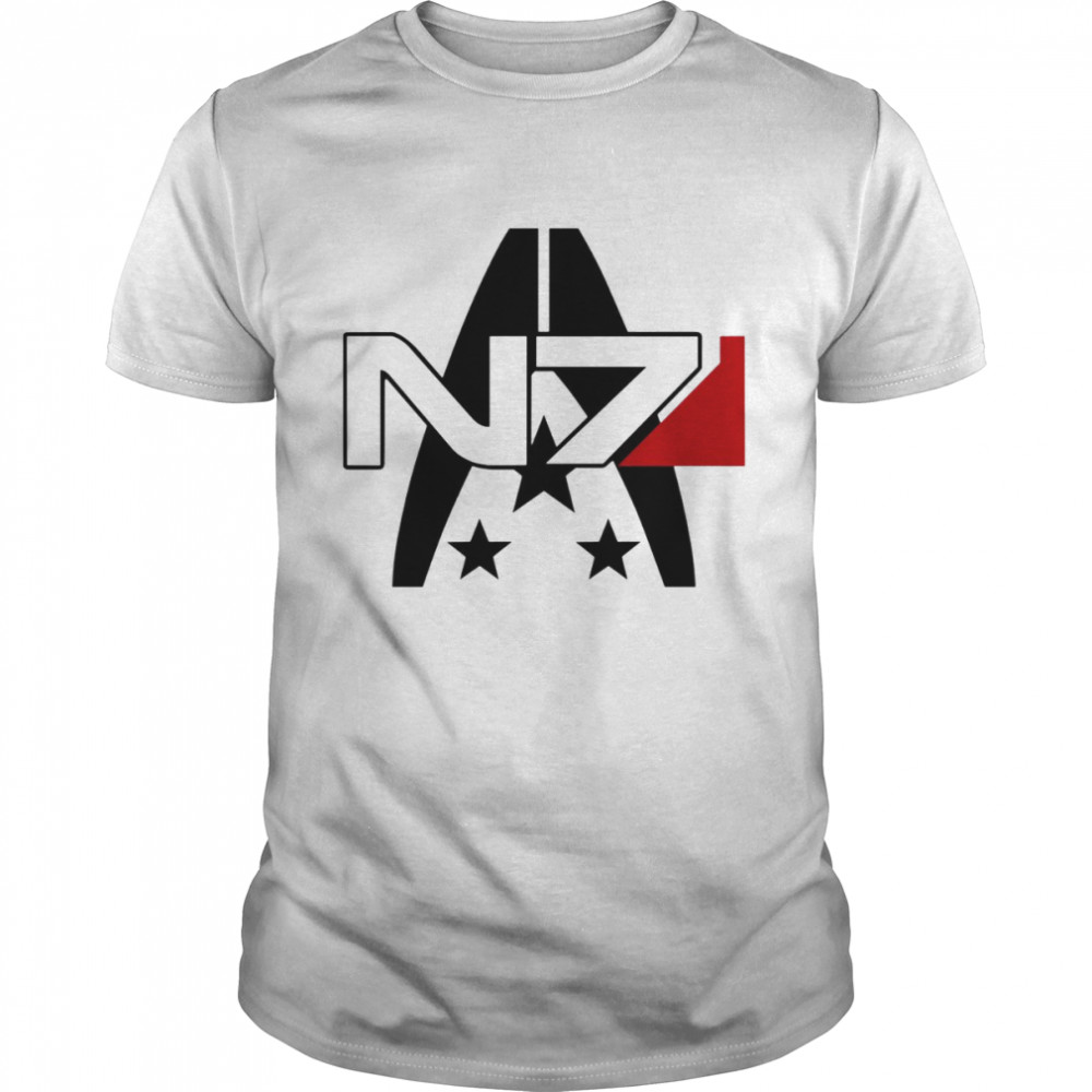 White Ver Mass Effect N7 Alliance shirt