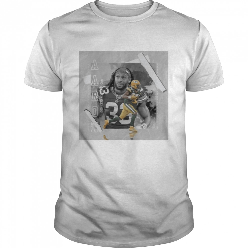 aaron Jones Green Bay Packers footbal poster Packers shirt