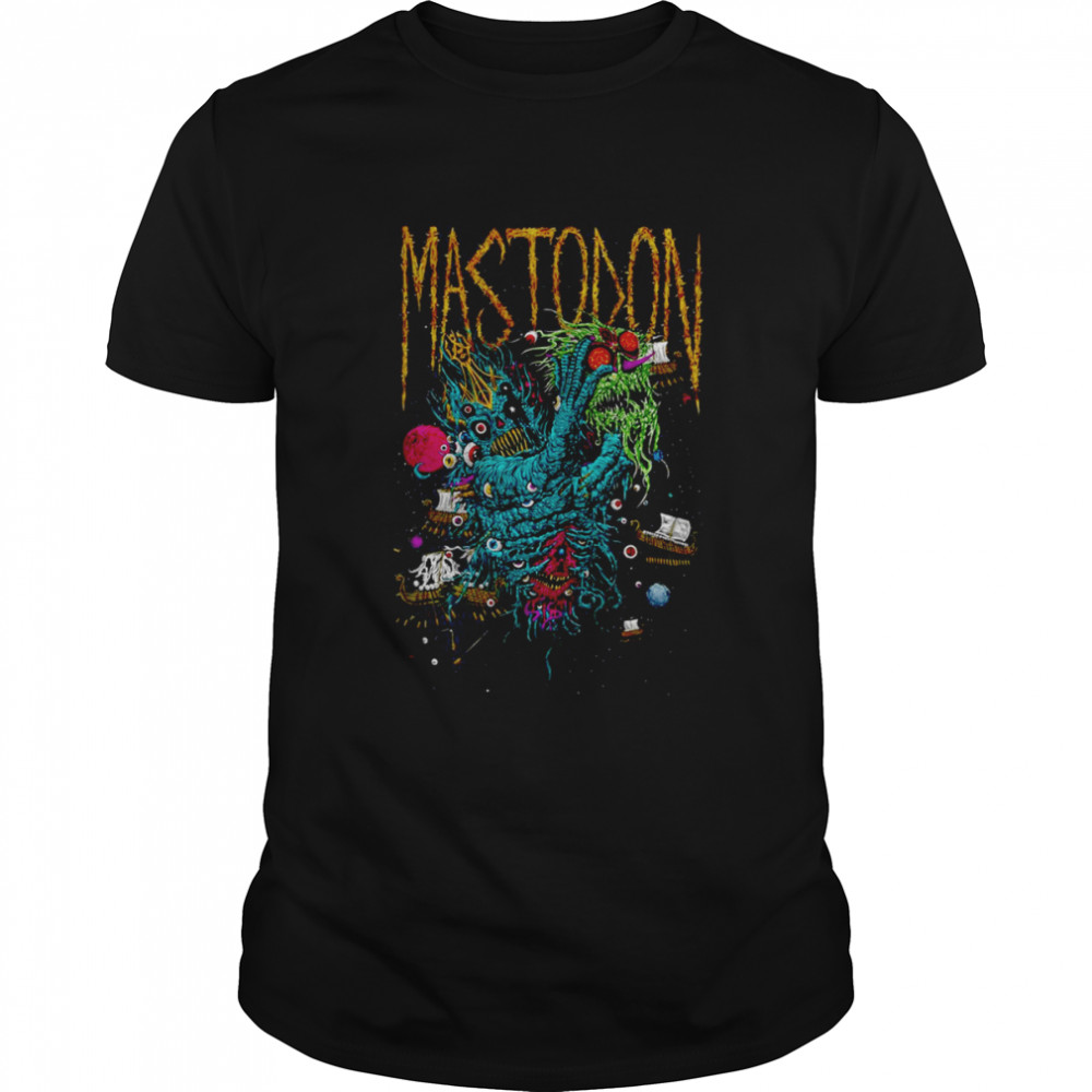 Colored Design Monster Mastodon shirt