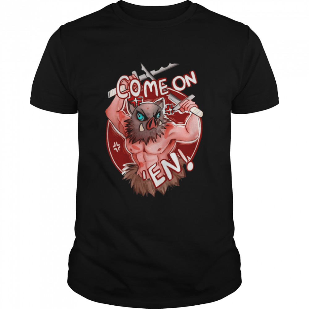 Inosuke Come On ‘en Red Design Demon Slayer shirt