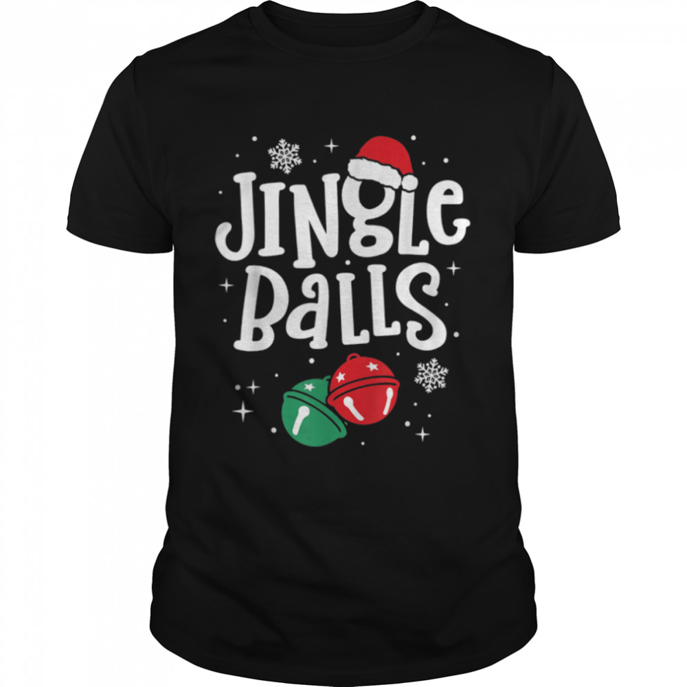 Jingle Balls Tinsel Tits Chestnuts Christmas Matching Couple T-Shirt B0BM9SRST9