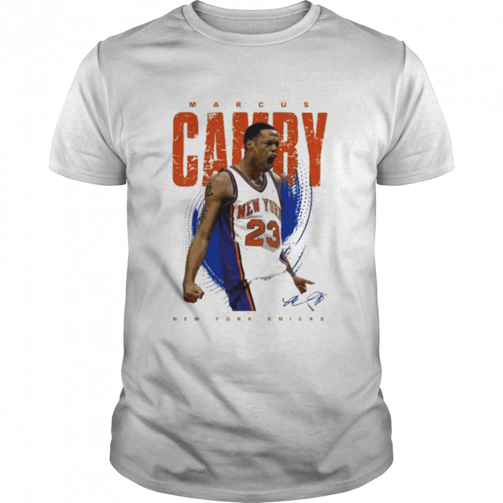 marcus Camby New York Knicks signature shirt